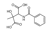 3-benzoylamino-2-hydroxy-2-methyl-succinic acid Structure