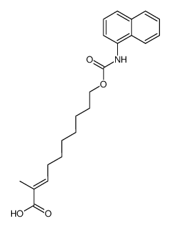 trans-10-(1-Naphthylcarbamoyloxy)-2-methyl-dec-2-en-saeure Structure