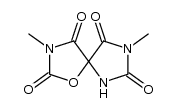 3,8-dimethyl-1-oxa-3,6,8-triaza-spiro[4.4]nonane-2,4,7,9-tetraone Structure