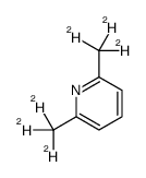 2,6-bis(trideuteriomethyl)pyridine结构式