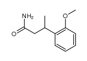 3-(2-methoxy-phenyl)-butyric acid amide Structure