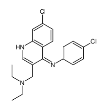 7-chloro-N-(4-chlorophenyl)-3-(diethylaminomethyl)quinolin-4-amine结构式