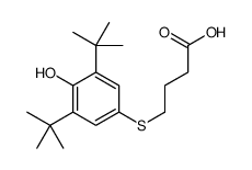 4-(3,5-ditert-butyl-4-hydroxyphenyl)sulfanylbutanoic acid结构式