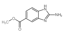 2-氨基-1H-苯并咪唑-5-羧酸甲酯结构式
