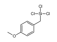 trichloro-[(4-methoxyphenyl)methyl]silane结构式