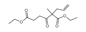 Diethyl 2-allyl-2-methyl-3-oxohexanedioate结构式