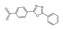 2-(4-nitrophenyl)-5-phenyl-[1,3,4]oxadiazole Structure