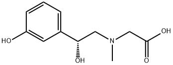 Phenylephrine Related Compound G ((R)-N-(2-Hydroxy-2-(3-hydroxyphenyl)ethyl)-N-methylglycine) Structure