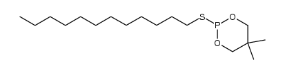 2-(dodecylthio)-5,5-dimethyl-1,3,2-dioxaphosphinane结构式