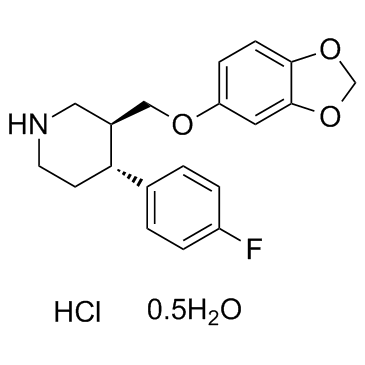 Paroxetine hydrochloride hydrate Structure
