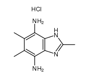 2,5,6-trimethyl-4,7-diaminobenzimidazole hydrochloride结构式