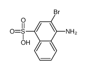 4-amino-3-bromonaphthalene-1-sulfonic acid结构式