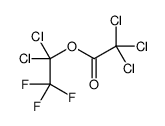 (1,1-dichloro-2,2,2-trifluoroethyl) 2,2,2-trichloroacetate结构式