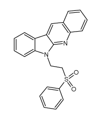 11-(2-benzenesulfonylethyl)-11H-10,11-diaza-benzo[b]fluorene结构式