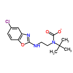 N-[2-[(5-Chloro-2-benzoxazolyl)amino]ethyl]carbamic acid 1,1-dimethylethyl ester Structure