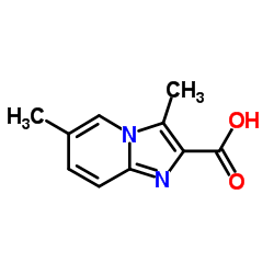 3,6-二甲基咪唑并[1,2]吡啶-2-甲酸结构式