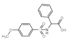 2-((4-甲氧基苯基)磺酰胺)-2-苯基乙酸结构式