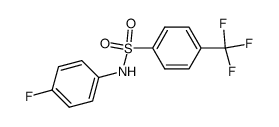 N-(4-fluorophenyl)-4-(trifluoromethyl)benzenesulfonamide Structure