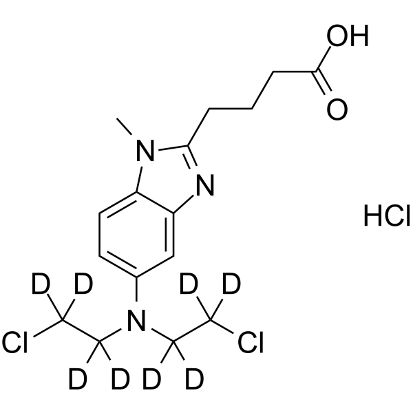 Bendamustine-d8 hydrochloride结构式