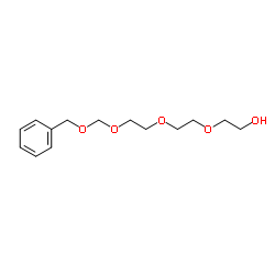 1-(苄氧基甲基)三(乙烯二醇)结构式