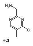 (4-chloro-5-methylpyrimidin-2-yl)methanamine,hydrochloride Structure