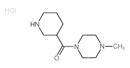 (4-Methyl-1-piperazinyl)(3-piperidinyl)methanone hydrochloride Structure