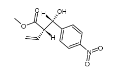 methyl syn-2-(hydroxy(4-nitrophenyl)methyl)but-3-enoate Structure