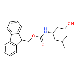 Fmoc-(S)-3-amino-5-methylhexan-1-ol hydrochloride结构式