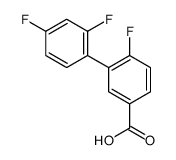 3-(2,4-difluorophenyl)-4-fluorobenzoic acid Structure
