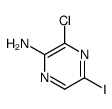 3-氯-5-碘吡嗪-2-胺结构式