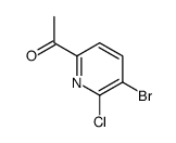 1-(5-bromo-6-chloropyridin-2-yl)ethanone Structure