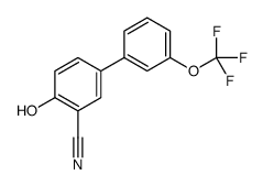 2-hydroxy-5-[3-(trifluoromethoxy)phenyl]benzonitrile Structure