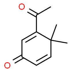 2,5-Cyclohexadien-1-one, 3-acetyl-4,4-dimethyl- (9CI) Structure