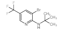 3-Bromo-N-(tert-butyl)-5-(trifluoromethyl)pyridin-2-amine Structure