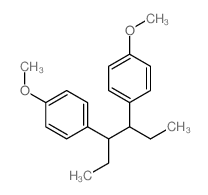Benzene,1,1'-(1,2-diethyl-1,2-ethanediyl)bis[4-methoxy- Structure