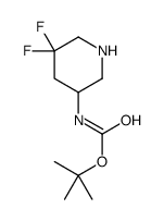 N-(5,5-二氟哌啶-3-基)氨基甲酸叔丁酯结构式
