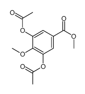 methyl 3,5-diacetyloxy-4-methoxybenzoate结构式