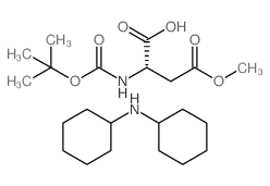 Boc-L-天冬氨酸-4-甲酯·DCHA结构式