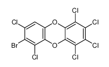 7-bromo-1,2,3,4,6,8-hexachlorodibenzo-p-dioxin Structure
