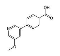 4-(5-甲氧基吡啶-3-基)苯甲酸结构式