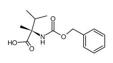 L-Isovaline, 3-Methyl-N-[(phenylmethoxy)carbonyl]- Structure