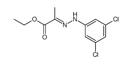 (E)-ethyl 2-(2-(3,5-dichlorophenyl)hydrazono)propanoate结构式