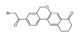 3-(2-溴乙酰基)-10,11-二氢-5H-二苯并[C,G]色烯-8(9H)-酮结构式