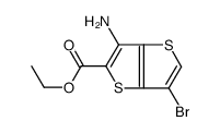 ethyl 6-amino-3-bromothieno[3,2-b]thiophene-5-carboxylate结构式
