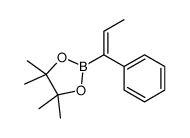 4,4,5,5-tetramethyl-2-(1-phenylprop-1-enyl)-1,3,2-dioxaborolane Structure