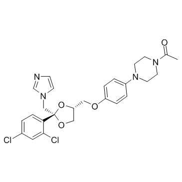 (-)-Ketoconazole structure