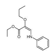 ethyl 3-anilino-2-propoxyprop-2-enoate结构式