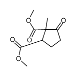 dimethyl 1-methyl-5-oxocyclopentane-1,2-dicarboxylate结构式