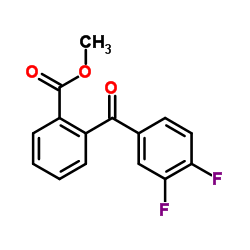 Methyl 2-(3,4-difluorobenzoyl)benzoate结构式