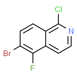 6-溴-1-氯-5-氟异喹啉结构式